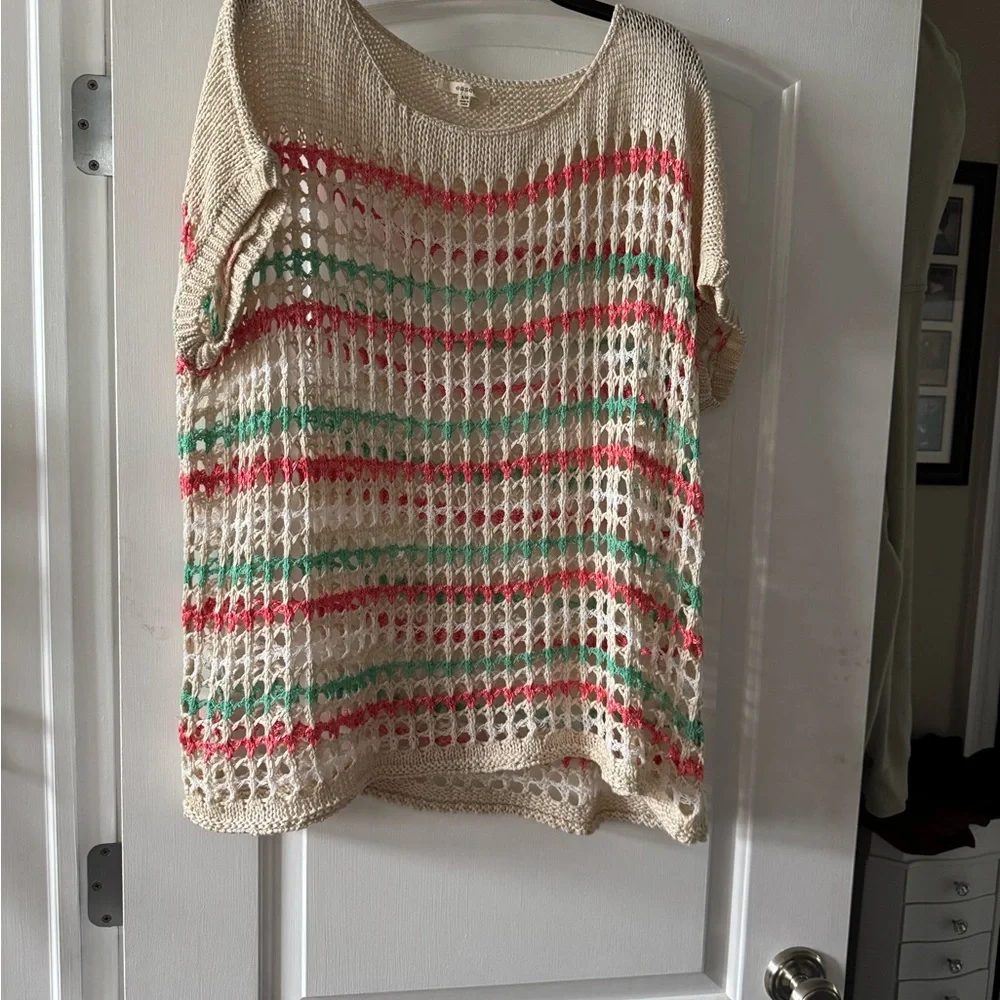 EUC | Easel| Multicolor Striped Women's Top - Picture 3 of 4